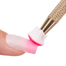 Pero - držák na mini ombre houbičky, zlatý