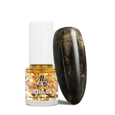 Water Ink MollyLac ART - Akvarelová farba na zdobenie GOLDEN, 5ml