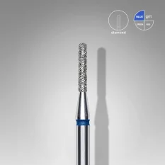Diamantová fréza STALEKS Expert Rounded cylinder - modrá, FA30B014/8 (1,4mm/8mm)