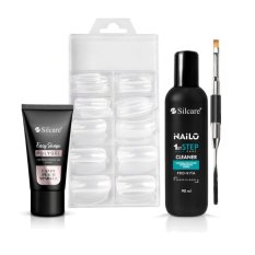 Silcare POLYGEL CANDY PEACH SPARKLE, 30g - set ll.