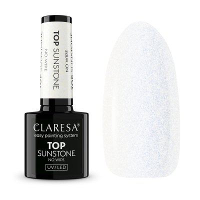 Gél lak CLARESA® TOP NO WIPE SUNSTONE, 5g