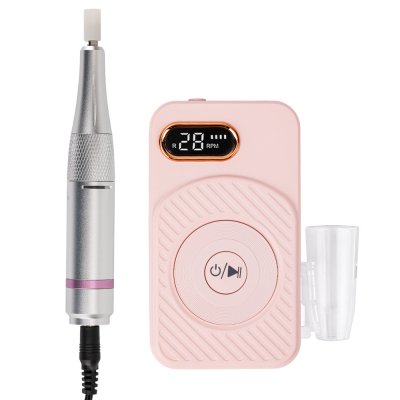 Prenosná brúska na nechty 110, 50W, ružová