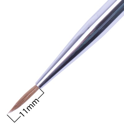 MollyLac Zdobiaci štetec skladací čierny 11mm č.2