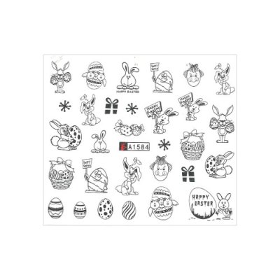 Vodolepky na nechty Happy Easter A1584