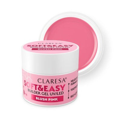 CLARESA® Körömépítő gél SOFT & EASY Builder gel BLUSH PINK, 45g