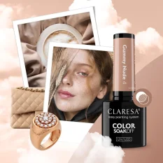 Gel lak CLARESA® NUDE GLOW Gummy Nude 4, 5g