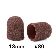 Brúsne klobúčiky hnedé 13mm, drsnosť 80, 10ks