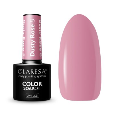 CLARESA® Gél Lakk Dusty Rose 8,5g