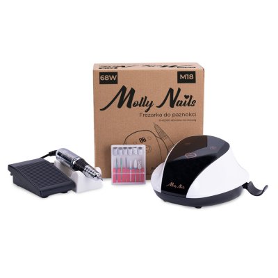 Bruska na nehty MollyNails M18 68W - bílá