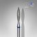 Diamantový brúsny nadstavec Staleks Expert - “flame” blue FA10B023/10