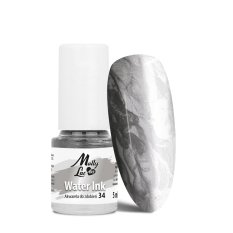Water Ink MollyLac ART - Akvarelová farba na zdobenie METALIC 34, 5ml