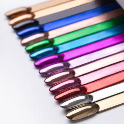 Prášok na nechty Glass Effect Brown - 10