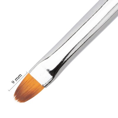 MollyLac Pro Gel Rainbow štetec na gél oválny veľkosť 6 č.3