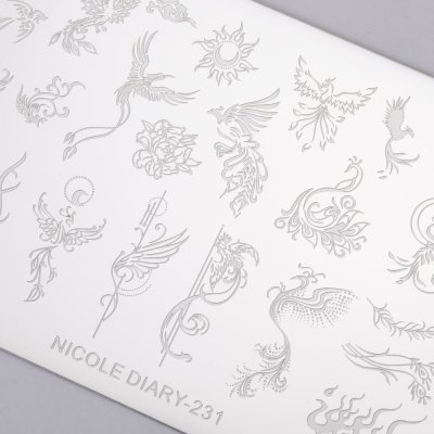 Doštička na pečiatkovanie - Fénix - Nicole Diary - 231