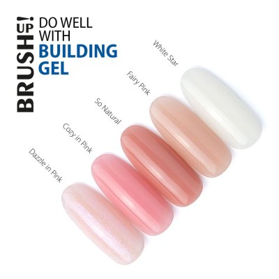 BRUSH UP! Stavební UV/LED gel Do Well with Building Gel Fairy Pink, 12g