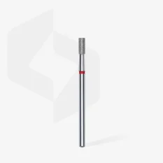Diamantová fréza STALEKS Expert Cylinder - červená, FA20R025/6 (2,5mm/6mm)