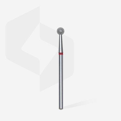Diamantový brúsny nadstavec Staleks Expert - ball red FA01R040 - 4mm