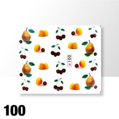 Vodní nálepky na nehty Ovoce 100