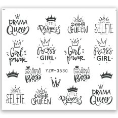 Vodolepky na nechty Queen YZW-3530
