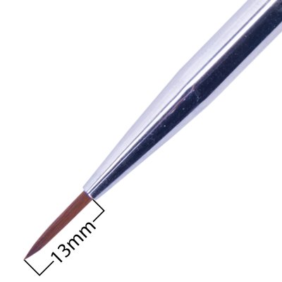 MollyLac Díszítő ecset összecsukható fekete 13mm No.4