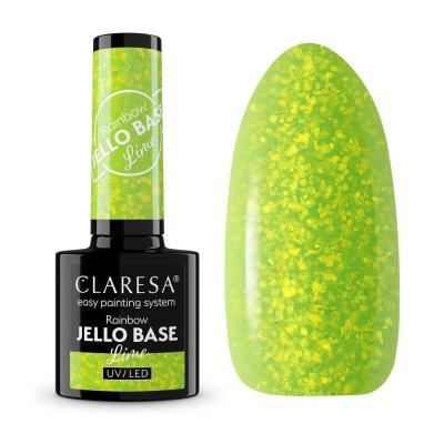 Gél lakk CLARESA® Rainbow Jello Base Lime