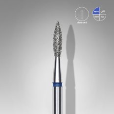 Diamantová fréza Staleks Expert - “flame” blue FA11B021/8