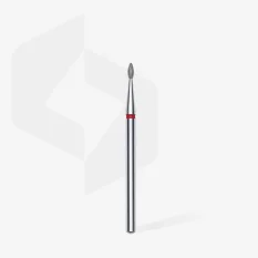 Diamantový brúsny nadstavec STALEKS Expert Drop - červený, FA40R016/4  (1,6mm/4mm)