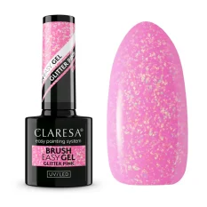 CLARESA® Brush Easy Gel GLITTER PINK , 5g
