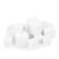 MollyNails mini szivacsok ombre és babyboomer festéshez fehér - 50 db vegyes méretben