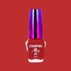 Lak na razítkování nehtů Molly Lac 10ml  - č. 5 - červený
