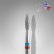 Diamantový brúsny nadstavec Staleks Expert - “flame” red-blue - FA11RB021/8