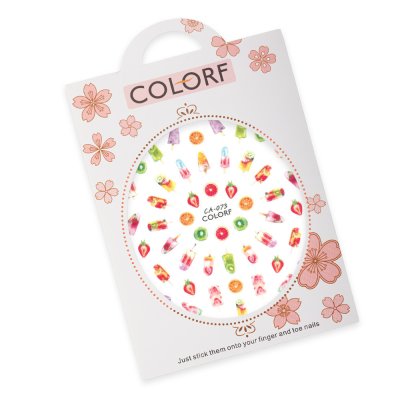 Tenké nálepky na nechty - ovocné nanuky CA-073