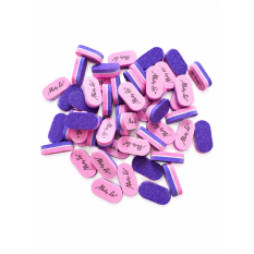 Mini buffer rovný pink/purple 100/180 - 50 ks