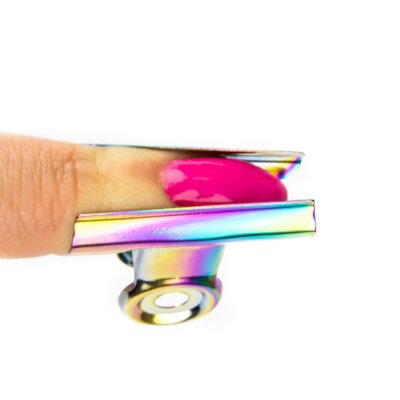 Kovový klip na nechty 3,1cm - kobalt
