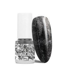 Water Ink MollyLac ART - Akvarelová farba na zdobenie SILVER, 5ml