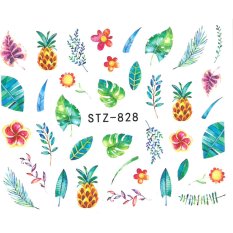 Vodotěsné nálepky na nehty Listy, ananas STZ-828