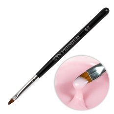 NTN Premium Oválný štětec na gel č.6 - černý