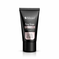 Silcare® POLYGEL Easy Shape CANDY PEACH SPARKLE, 30g
