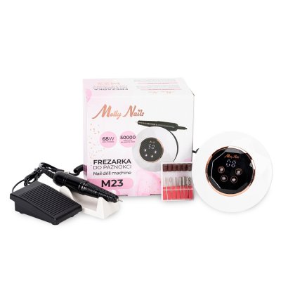 Bruska na nehty M23 68W - bílá