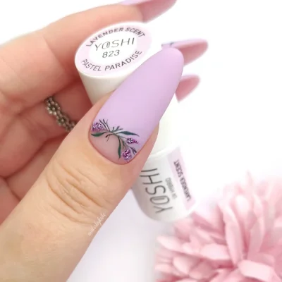 Gél lak YOSHI Pastel Paradise - Lavander Scent 823, 6ml