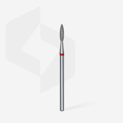 Diamantový brúsny nadstavec Staleks Expert - flame red FA10R021/8