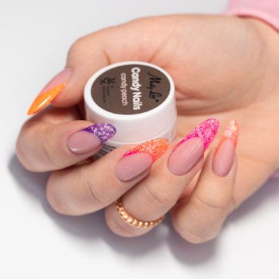 MollyLac Candy Nails UV/LED Gel Light Candy Orange, 5g
