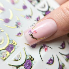 Körömmatricák - French Flowers CM-052
