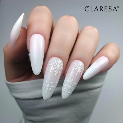 Gél lakk CLARESA® TOP NO WIPE GLITTER Silver, 5g