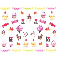 Vodolepky na nechty Ice Cream BN-827