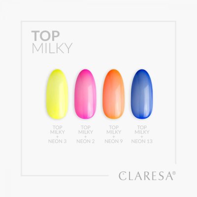Gél lakk CLARESA® TOP MILKY NO WIPE, 5g