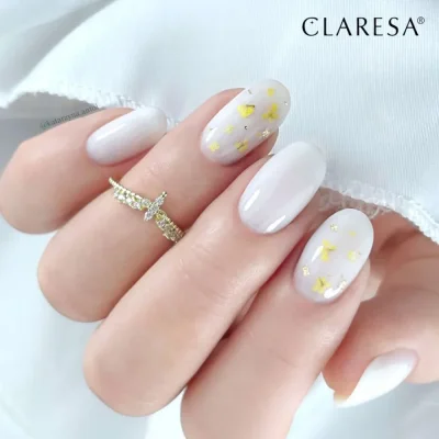 CLARESA® Stavební gel na nehty HARD & EASY Builder gel MILKY WHITE, 45g