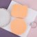 Kosmetické houbičky na ombré a make-up oranžové, 2 ks