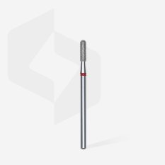 Diamantová fréza STALEKS Expert Rounded cylinder - červená, FA30R023/8 (2,3mm/8mm)