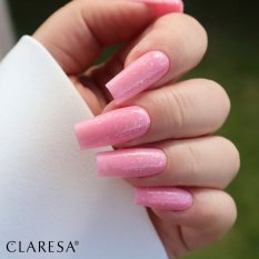 CLARESA® Stavební gel na nehty SOFT & EASY Builder gel GLIMMER PINK, 12g